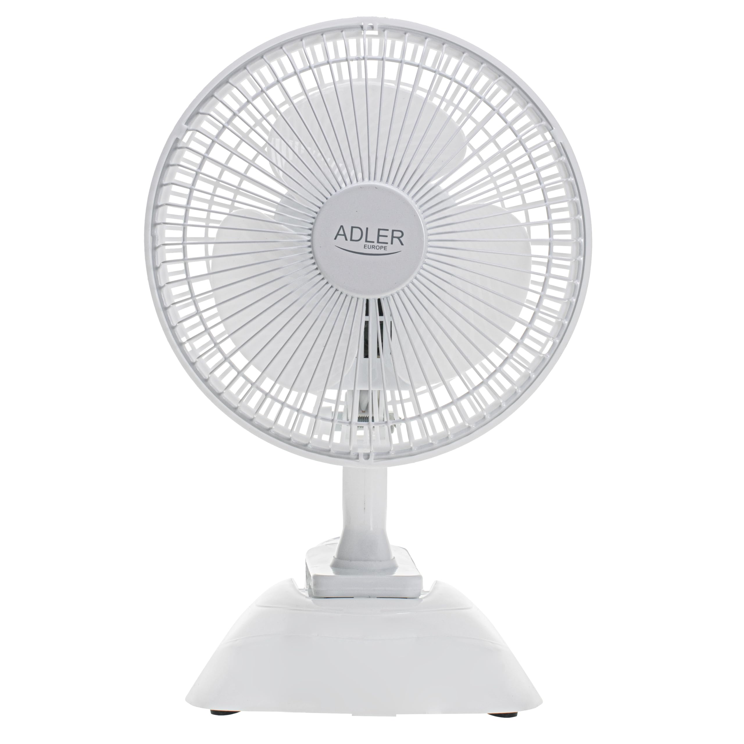 Adler AD 7317 Tischventilator mit Clip, Tragbarer, Klingen Durchmesser 15cm, 2 Geschwindigkeitsstufen, Mini Ventilator, Klein, Weiß, 30W, Einheitsgröße 2