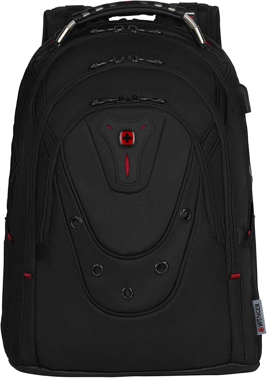 Wenger Ibex Deluxe Laptop Backpack, Fits 14″ to 16″ Laptop, up to 10″ Tablet, 26 l, Unisex, Ideal for Business Uni School Travel Black - Image 3
