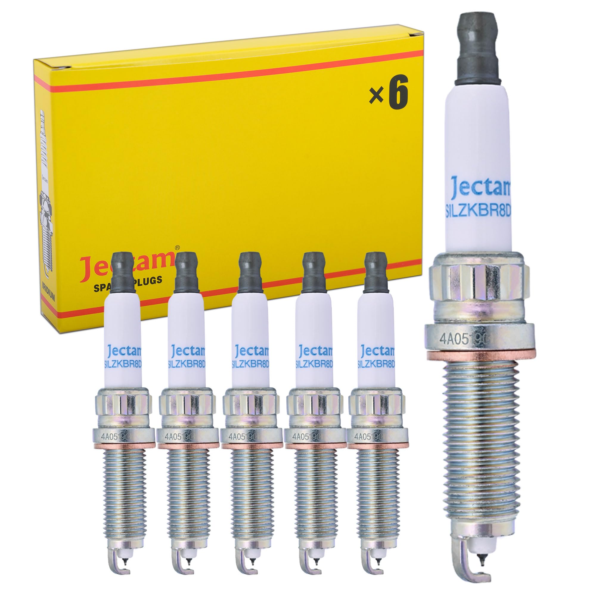 Photo 1 of ***5 ARE BRAND NEW*1 IS LIGHTLY HANDLED***Jectam Automotive Replacement Spark Plugs 6 PCS SILZKBR8D8S 97506 Iridium Platinum Spark Plugs Compatible with BMW 135i 335i 435i 640i 740i M2 M235i M3 M4 X3 X5 X6 Replace for 12120039664 12120038896***5 ARE BRAND
