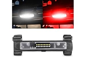 UTV Interior Light, RFROAD LIGHTING Universal Interior Dome Light Roll Bar Mount LED Lights Utility Roll Cage Lights for UTV Polaris RZR ATV Can-Am Kawasaki Truck Car Off Road Cab - White/Red