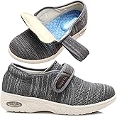 youyun Women's Diabetic Shoes Width X-Wide Shoe for Elderly Women Adjustable Closure Breathable Lightweight Non Slip for Swollen Feet Edema Widening Walking Shoes