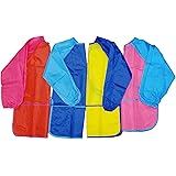 Kids Apron Art Painting Cooking Craft Gardening Toddlers Childs Boys Girls Smock with Pocket Waterproof
