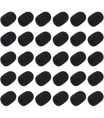 YUXIANLB Furry Microphone Windscreen and Foam Cover Set for