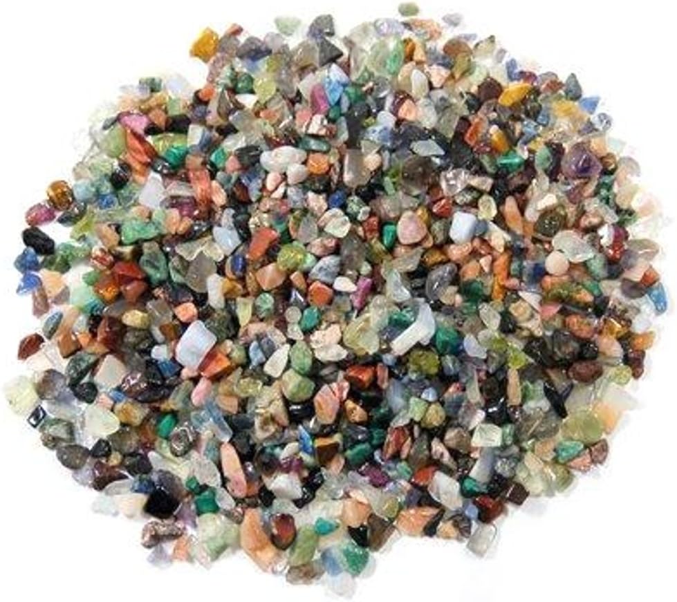 100g of Assorted Tumble Stone Crystal Chips in Organza Pouch