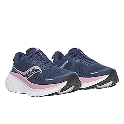 Saucony Women's Guide 18 Sneaker, Navy/Orchid, 6.5