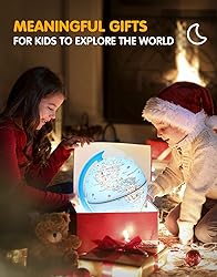 JOWHOL Illuminated Globe for Kids Learning with