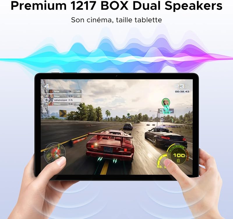 Tab G6 Android 16 Tablette 11 Pouces, 30Go+256Go(TF/2To), 4G LTE Tablette avec Carte Sim Batterie 8000mAh, Octa Core Unisoc T7250 Tablette Tactile Caméra 13MP+5MP, Bluetooth/Widevine L1/Face ID