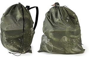 GUGULUZA Mesh Decoy Bags, Green/Camo Duck Decoy Bag for Goose/Turkey/Waterfowl/Pigeon, Light Weight Carrying Storage Backpack for Hunting