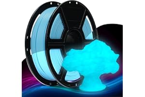 FLASHFORGE Rapid PLA Filament 1.75mm Luminous Blue, 500mm/s High Speed Printing, Glow in The Dark 3D Printer Filament 1kg Spool, Dimensional Accuracy +/- 0.02mm, Brilliant, Long-Lasting Glow