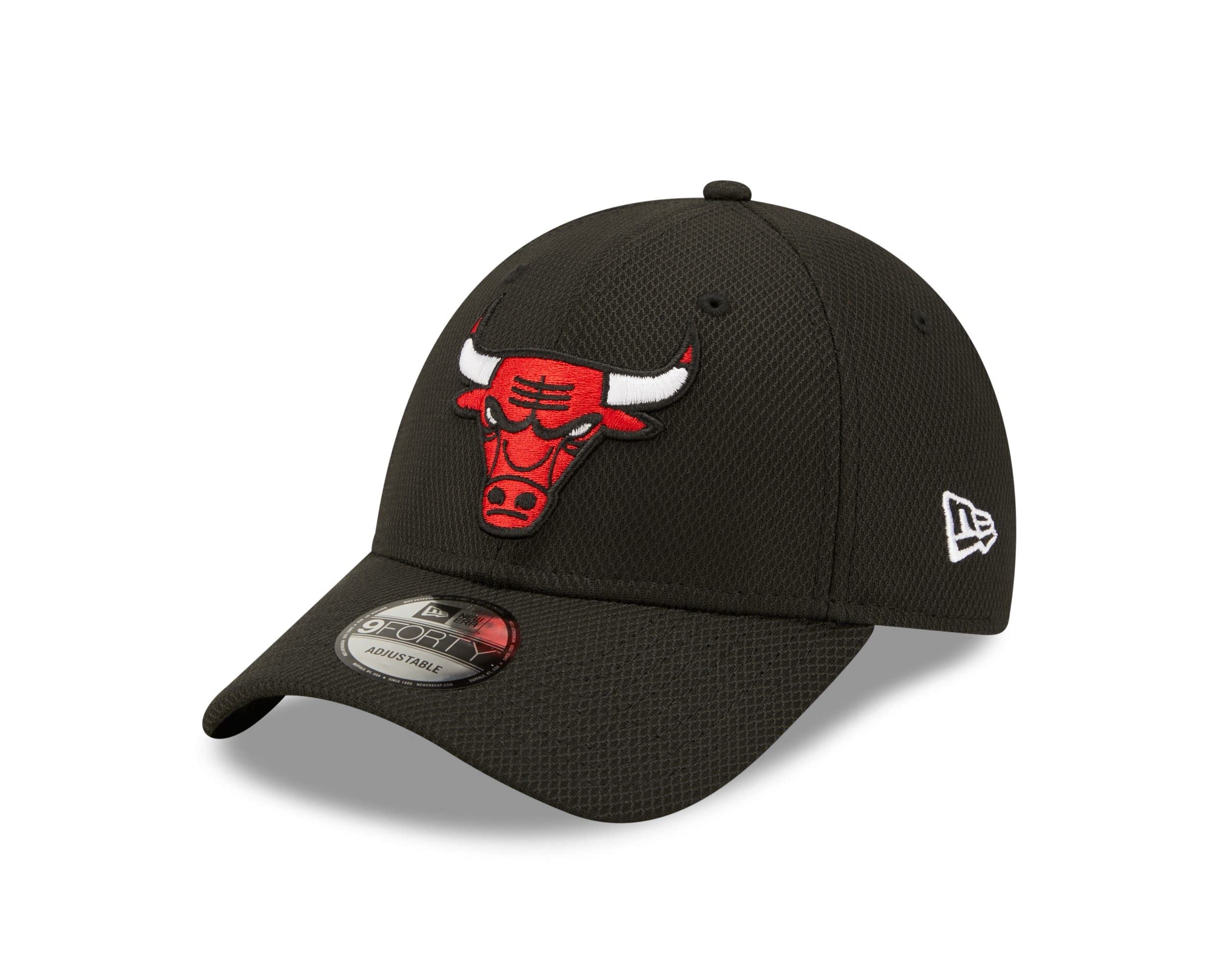 New Era Chicago Bulls NBA Diamond Era Black 9Forty Adjustable Cap - One-Size