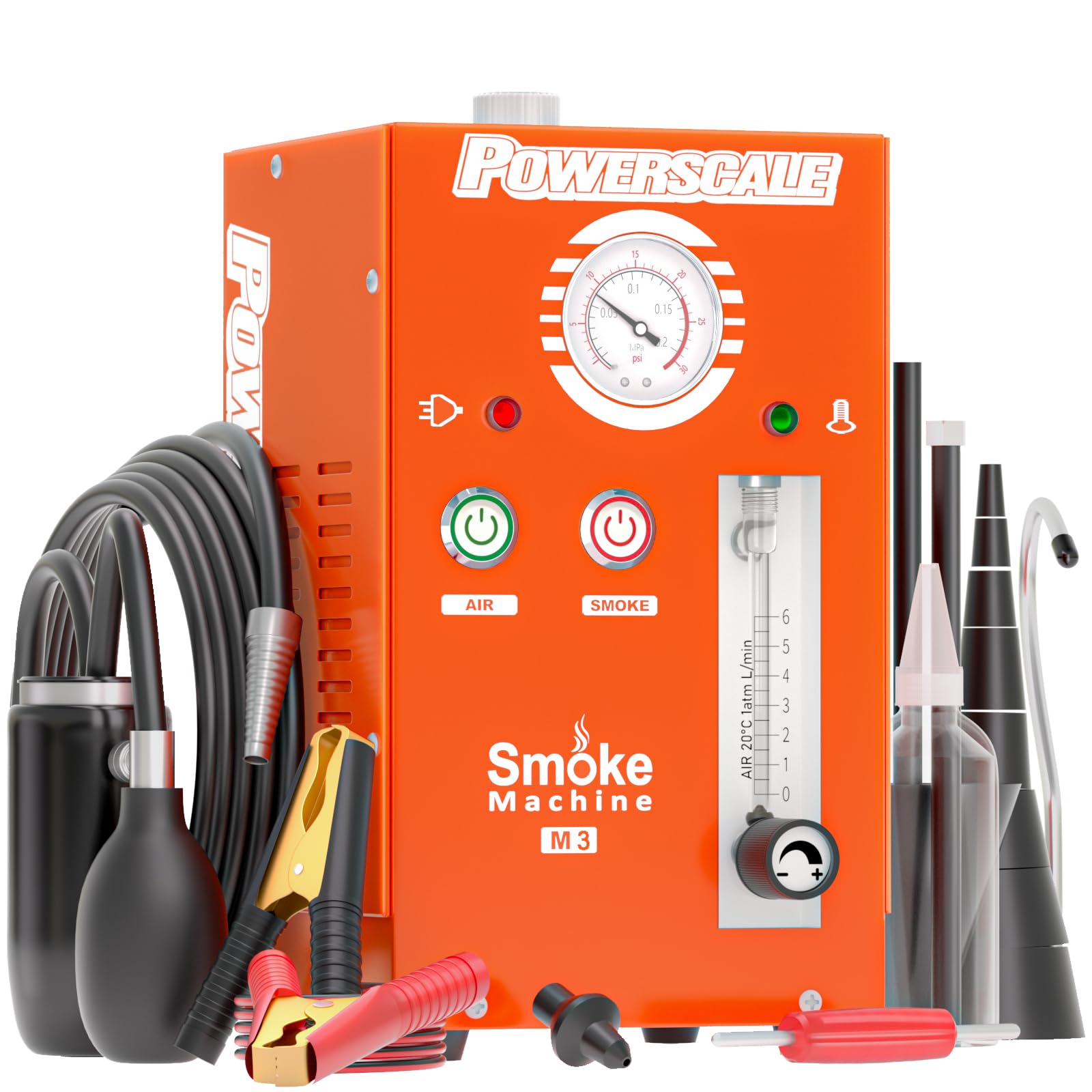 Photo 1 of PowerScale M3 Automotive Smoke Machine Built-in Air Pump, 19-23 PSI Leak Detection, 2024 Professional Tools, EVAP System, Fuel Leakage, Leakage Diagnostic Tester for All DC12V Vehicles