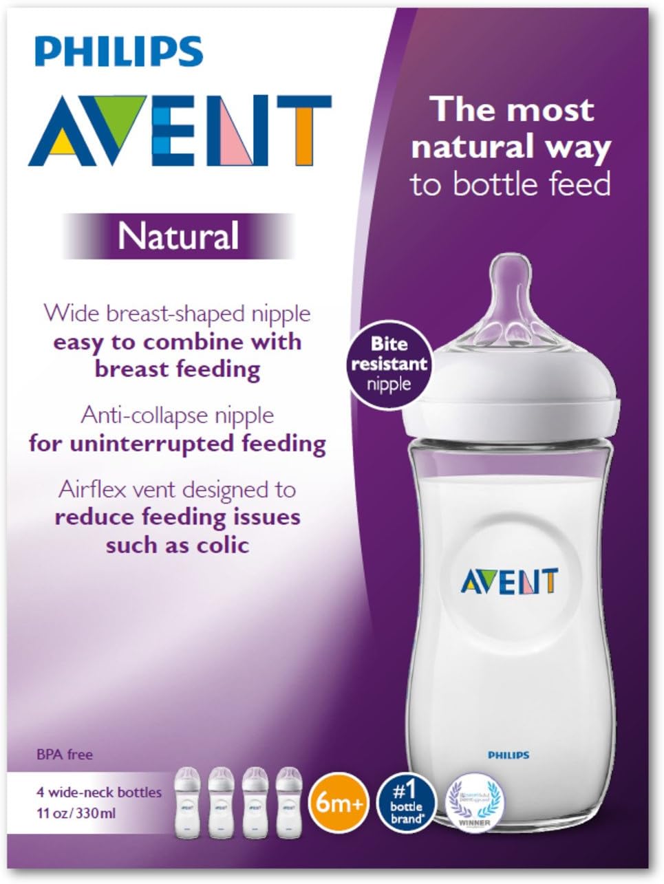 avent 11 oz bottles natural