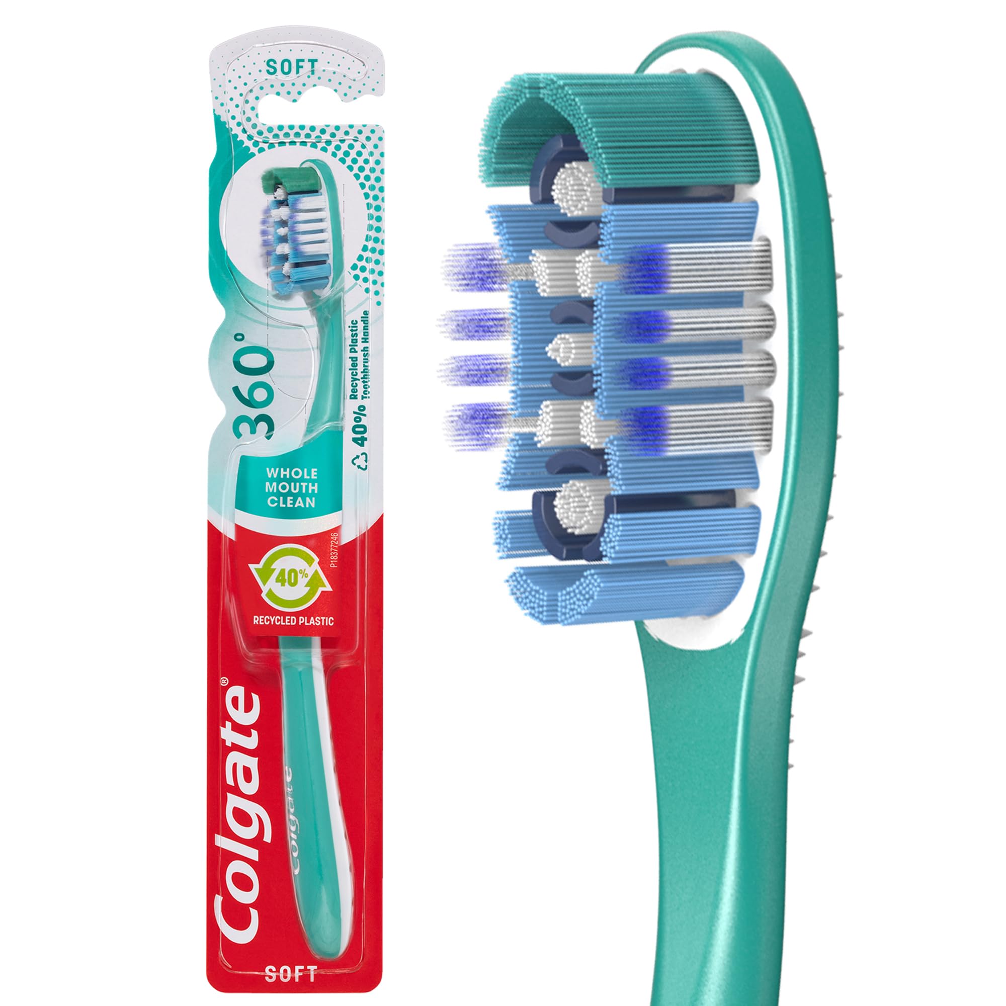 Colgate Toothbrushes 360 Degrees Compact Head Soft