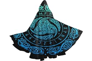 YETTA YANG Halloween Hooded Robe Cloak for Adult Men Women Christmas Hoodies Cape Cosplay Cosplay Costumes