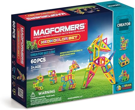 Magformers Creator Neon Color Set (60 