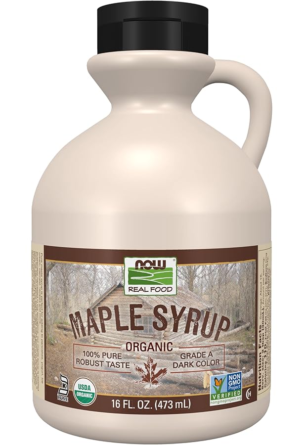 Parker's 100% Organic Maple Syrup - Easy Squeeze Bottle With No-Drip Cap, 8.5 Fl Oz