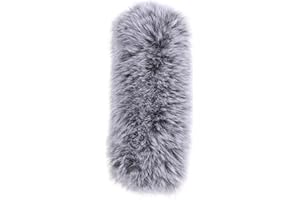DECOMELODY Furry Microphone Cover Windscreen Muff for Conference and Outdoor Recording, Noise Reduction Mic