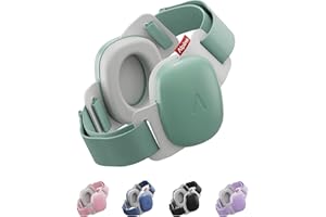 Alpine Muffy Baby Comfort - Protects Hearing for Babies and Toddlers - CE & ANSI Certified - Headband for Safe fit & Comfort - Adjustable for Ages 3-48 Months - 24dB Sound Reduction, Green
