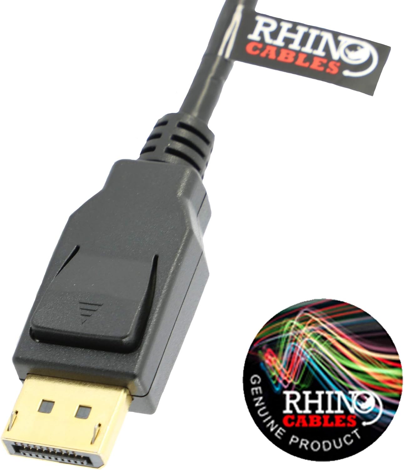 rhinocables 8K DisplayPort 1.4 Cable 60Hz DP HDR 4K Display Ultra High Speed Monitor Cable ideal for Gaming PC/Laptop TV Video Streaming and Projectors UHD (2m - Image 3