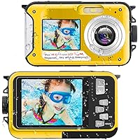 Waterproof Digital Camera Underwater Camera Full HD 2.7K 48 MP Video Recorder Selfie Dual Screens 16X Digital Zoom…