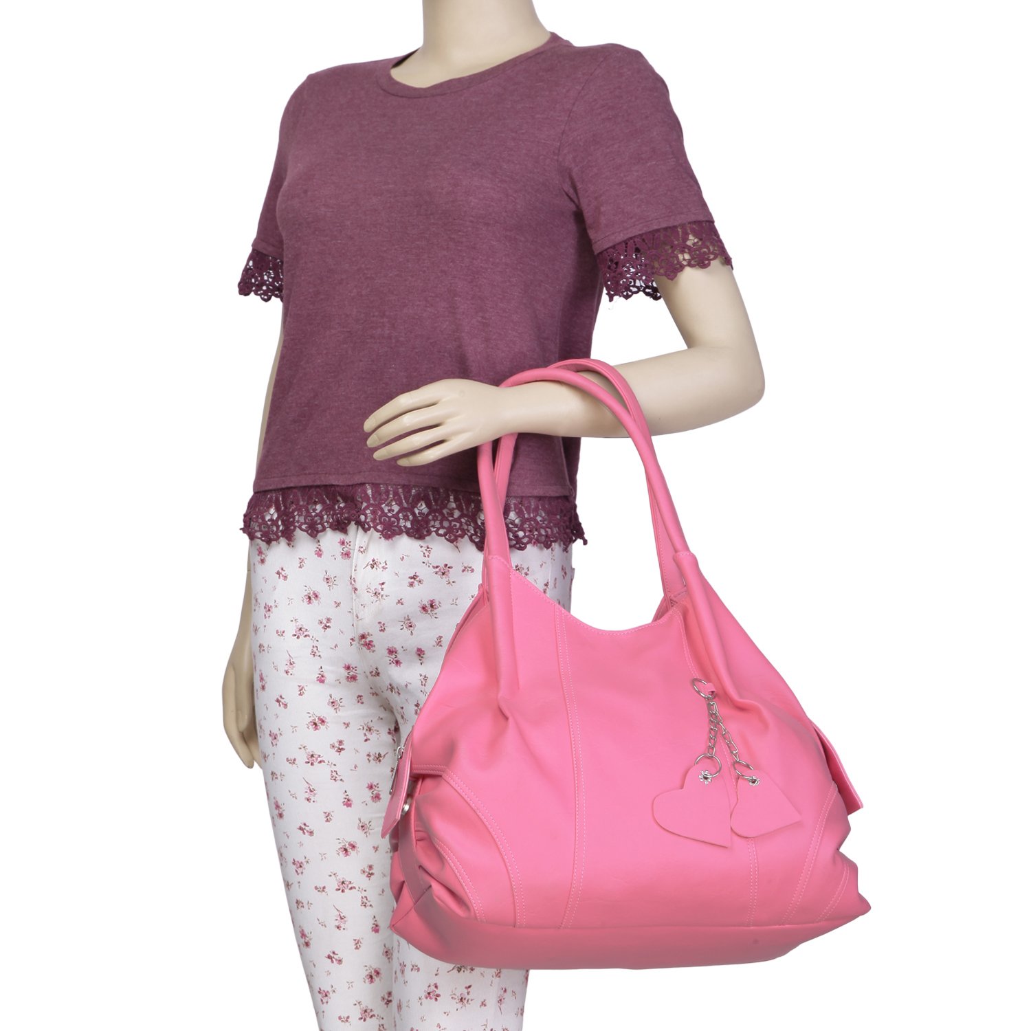 fostelo style diva women's handbag (pink)