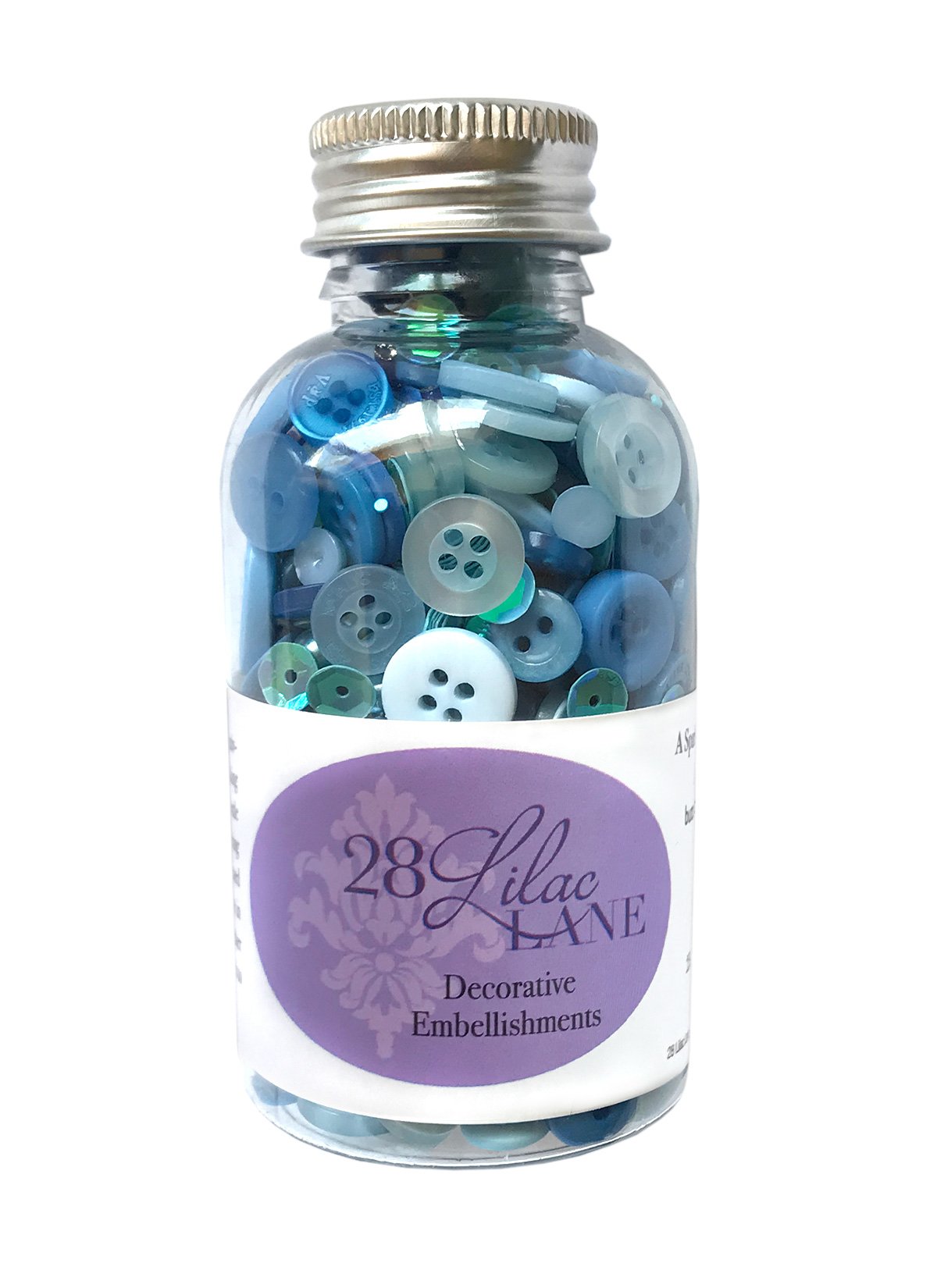 Buttons Galore Winter Blues, Assorted, 0.5x0.5x0.1 cm