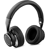 Noise Cancelling Headphones, Fuleadture Bluetooth V4.0 Stereo Over Ear Wireless Headphones with Microphone for iPhone 7, Samsung and Other Smart Phones - Black