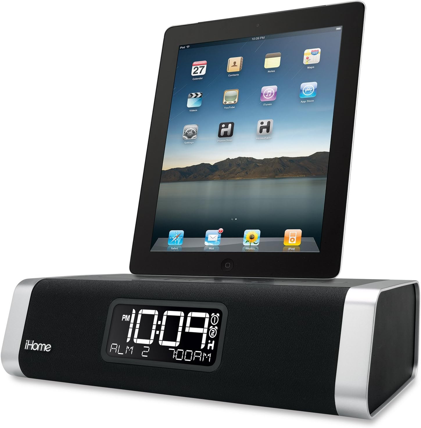 ihome bluetooth stereo dual alarm clock with speakerphone
