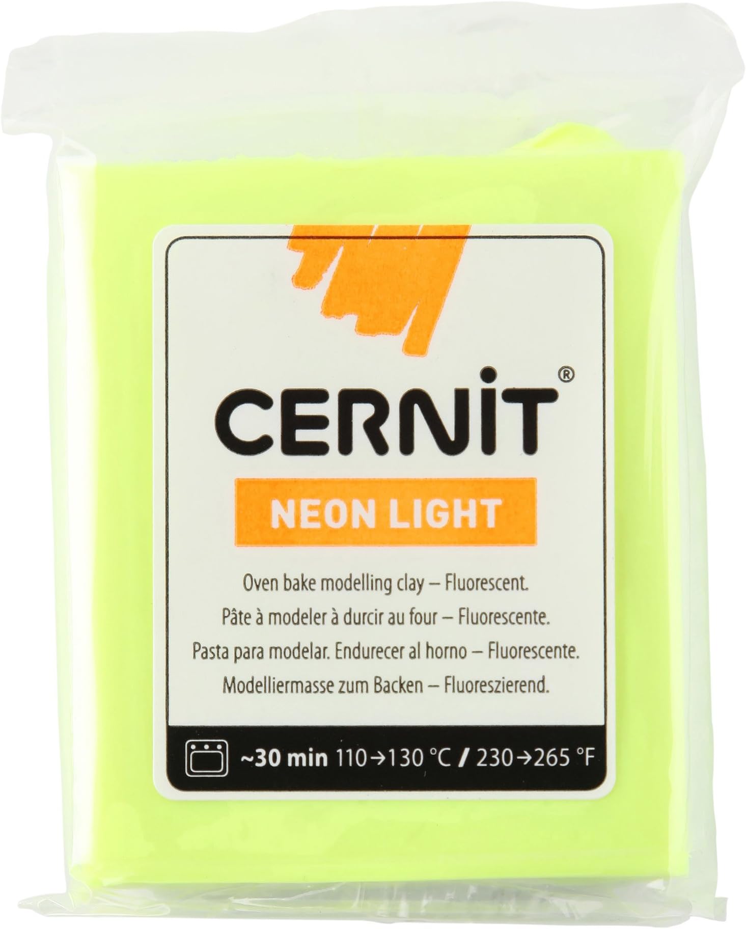 Potty Time Clay 56g, 7 x 5.5 x 1.5 cm, Neon Yellow