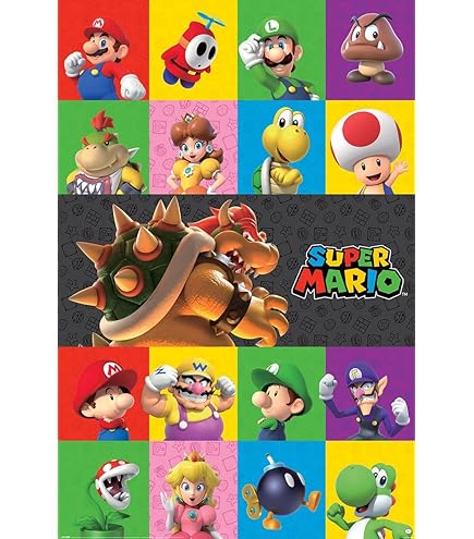 Amazon.com: Pyramid America Super Mario Poster - Mario Party 9-11