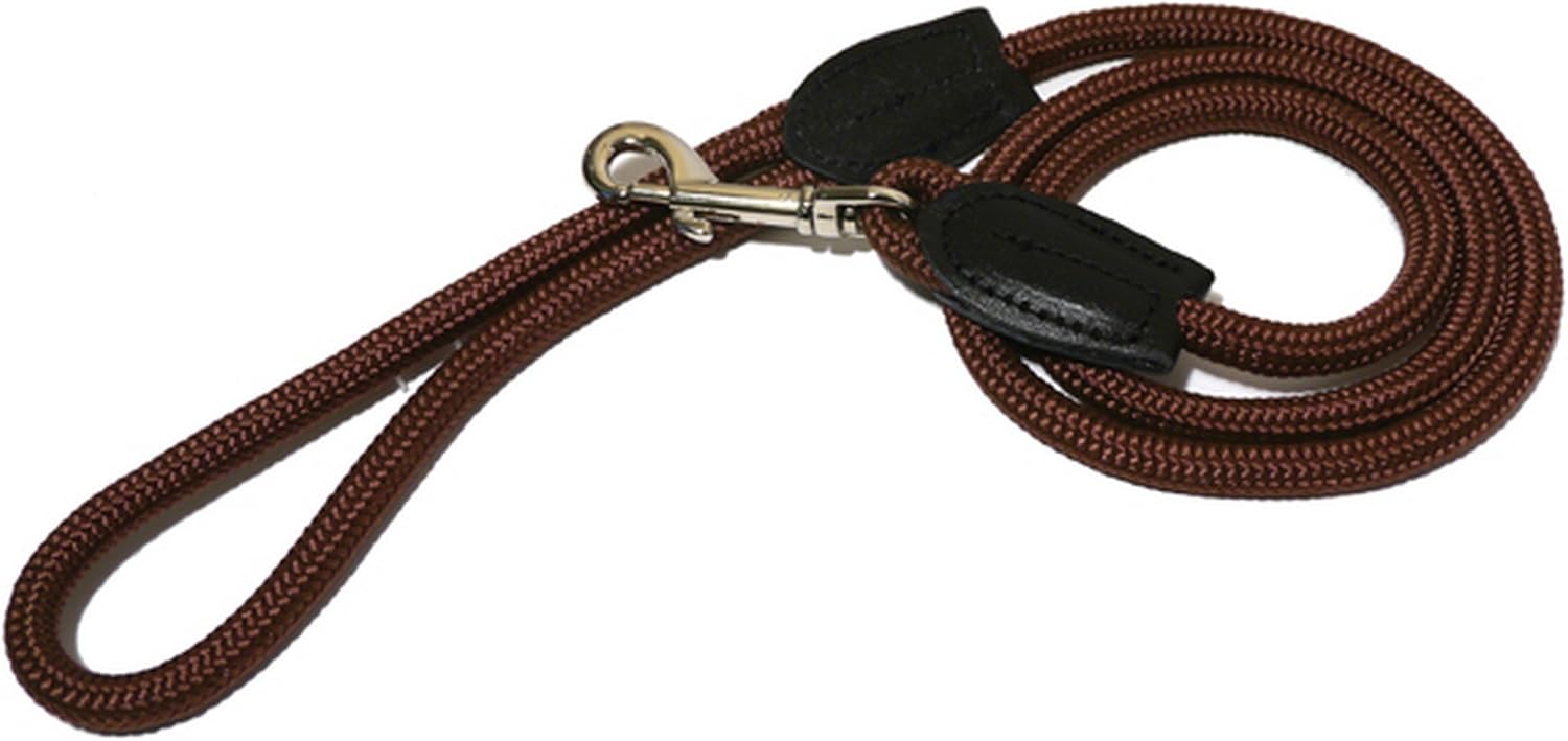 Rosewood Rope Twist Lead, 64-inch, Brown/ Teal, Brown/Teal, 64in - Image 4