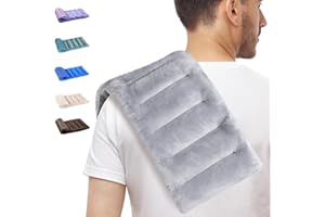 SuzziPad Microwavable Heating Pads for Neck and Shoulder Back Discomfort, 7x16 Fatigue Soothing Heated Pad Microwave, Moist H