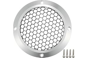 ACROPIX Universal 4" Car Speaker Grills Cover Mesh Round 4 Inch Audio Speaker Subwoofer Guard Protector Case with Mounting Sc