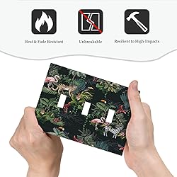 Decorative Switch Plate Covers Wild Jungle Animals