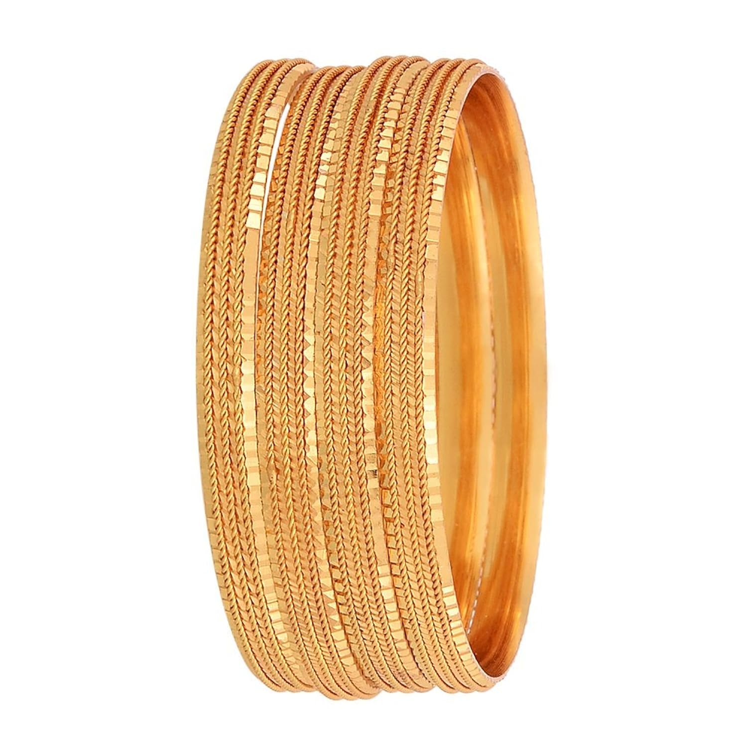 zeneme traditional gold plated designer bangles jewellery for women / girls