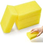 4 Pcs Car Wash Cleaning Scrub Sponges Reusable Car Bug &amp; Tar Remover Sponge