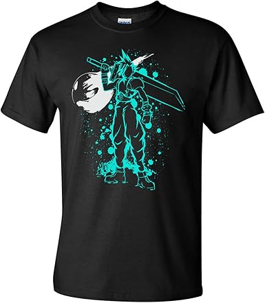 FF7 Cloud Strife Ex Soldier T-Shirt Japanese Style Unisex Men's & Ladies Cosplay T-Shirts (4XL 