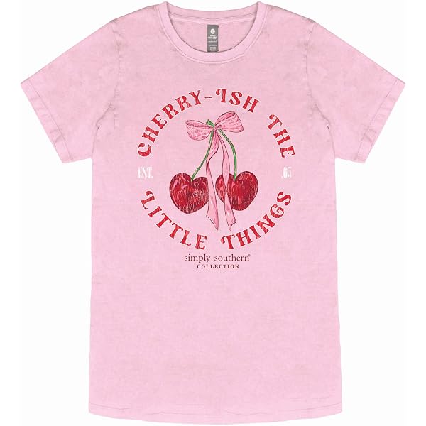 Simply Southern Lake Vibes Short Sleeve T-Shirt - Fun Times Graphic, Pull-On, Machine Wash, 2XL