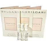 BVLGARI Omnia Crystalline Sample EDT 1.5 ml / 0.05 Fl Oz Women Perfume (Pack of 3)