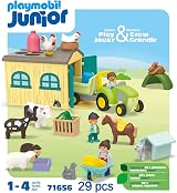 Playmobil Junior 71656 Farm Adventure Tractor Trailer Animals 1+ EU view 5