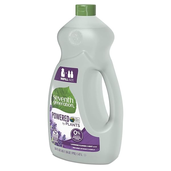SEVENTH GENERATION LAVENDER FLORAL & MINT DISH LIQUID, 50 FZ