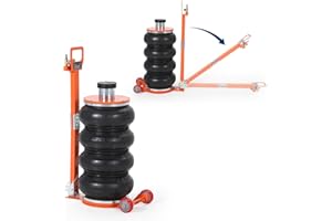 GarveeTech Heavy Duty 6 Ton Quadruple Bag Pneumatic Air Jack for Cars & Trucks – Lifts up to 13,227 lbs to 26.5" – Adjustable