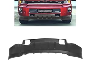 HECASA Front Bumper Valance Compatible with 2015-2019 Chevrolet Chevy Silverado 2500 3500HD 22978557 GM1092252 Plastic (PP) Black