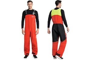 Men’s Offshore Sailing Bib Pants – 3L-Gore Pro-Tex Waterproof Foul Weather Gear for Coastal & Ocean Sailing