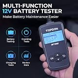 TOPDON BT50 Car Battery Tester 12V 100-2000 CCA Multi-Standards view 2