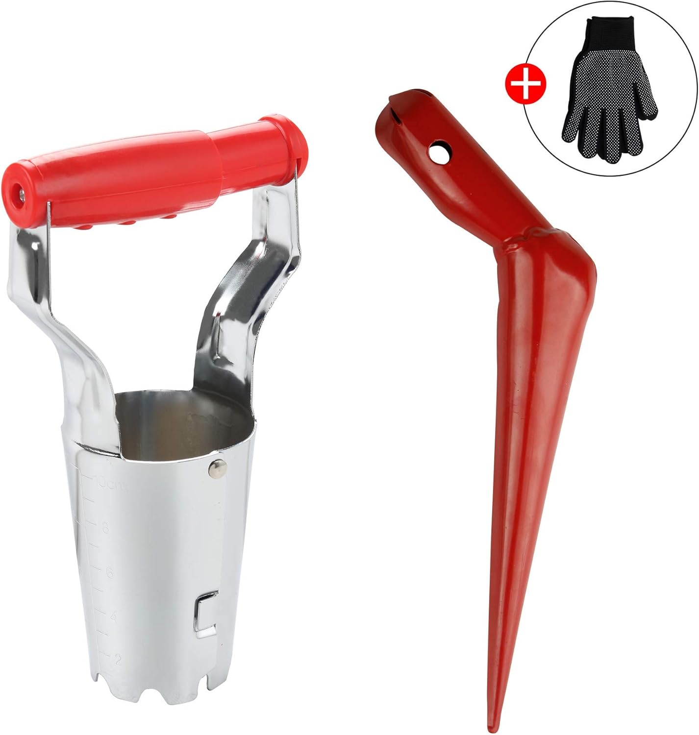 FLORA GUARD 2 Piece Bulb Planting Tool Set, Includes 1 Bulb Planter