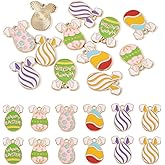 FASHEWELRY Assorted Enamel Charms Kandi Rainbow Knot Sport Bracelet Pendants for Necklace Earrings Keychain DIY Crafts Jewelry Making Supplies