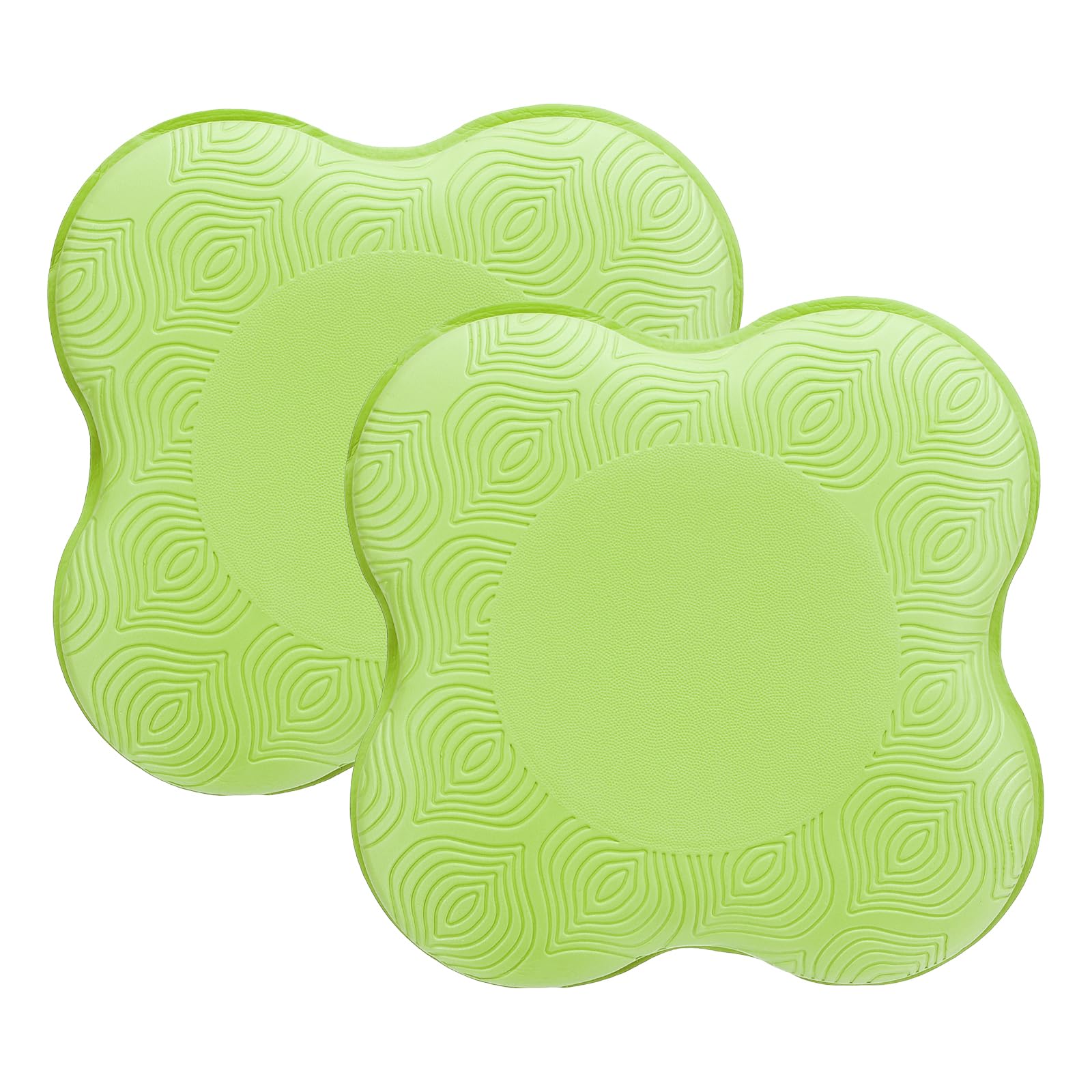 PATIKIL Yoga Knee Pads Cushion 2 Pcs PU Foam Yoga Knee Mat Extra Thick Pilates Kneeling Pad for for Women Men Wrist Hands Head Exercise, Green