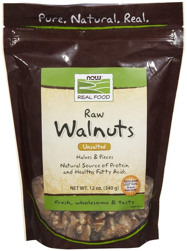 NOW Foods Walnuts 12 oz Snack Walnuts Grocery