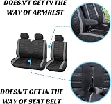 BAAZ Universal Van Seat Covers Grey 3D Stripe Front Driver & 2 Passengers view 6